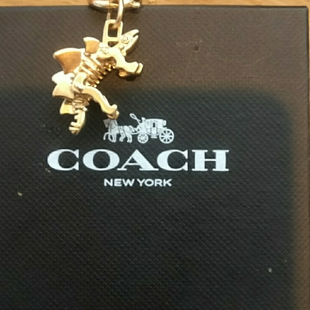 Coach limited edition Steggy necklace gold plated
